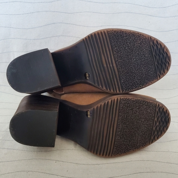 Lucky Brand Womens Brown Suede Leather Open Toe Sling Back Heels Shoes Size 10 - Picture 9 of 11